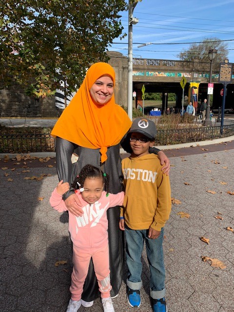 Mother and her children